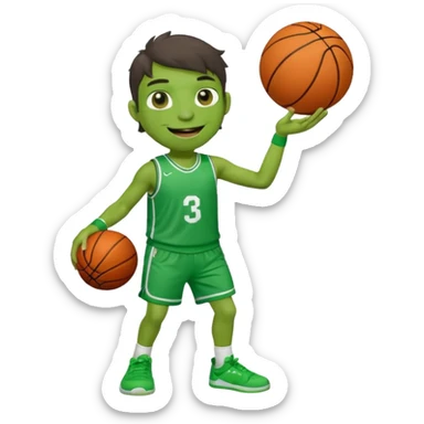 discord pepe holding a basketball sticker