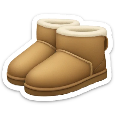 pair of ugg slippers  sticker