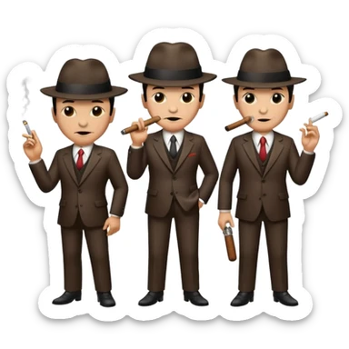 4 mafia members sticker