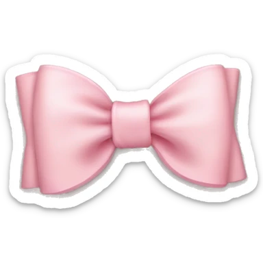light pink bow sticker