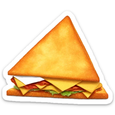 Dorito wasting a sandwich  sticker