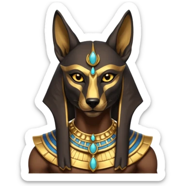 Anubis from Egyptian Gods sticker