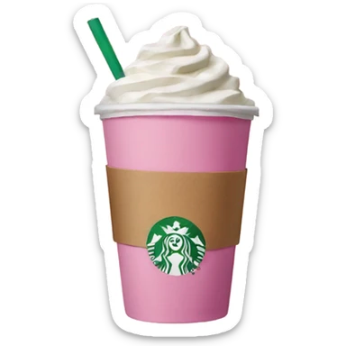 Starbucks pink sticker
