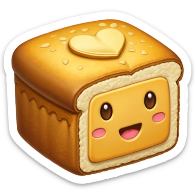 bizcocho mantecado sin carita sticker