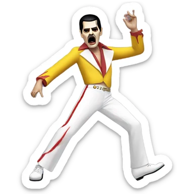 freddie mercury zombie dancing sticker