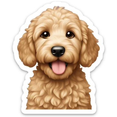 goldendoodle puppy sticker