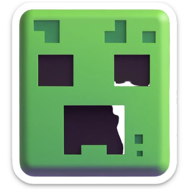 Minecraft creeper face sticker