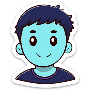 cool person avatar sticker