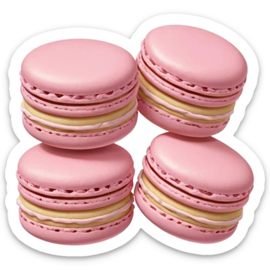 Light pink macarons sticker
