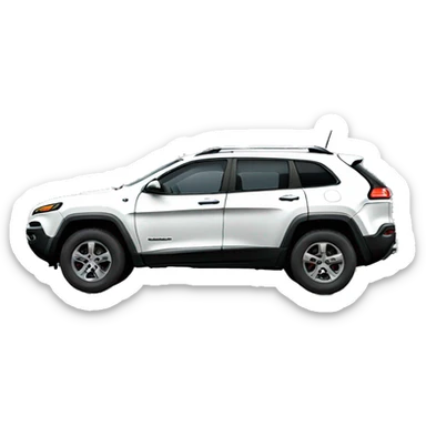 white jeep cherokee sticker