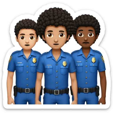 Make a dirty Indian with a short Afro that is curly hair getting arrested. Make the Indian skinny too. Give him a it support outfit sticker