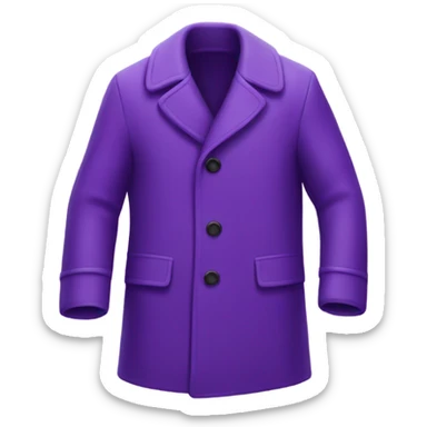 Purple just de coat sticker