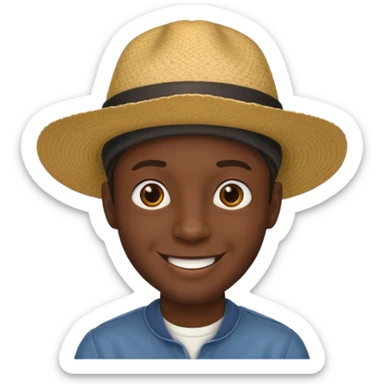 1800's African male sticker