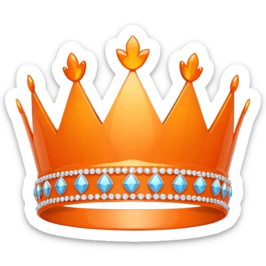 orange tiara sticker