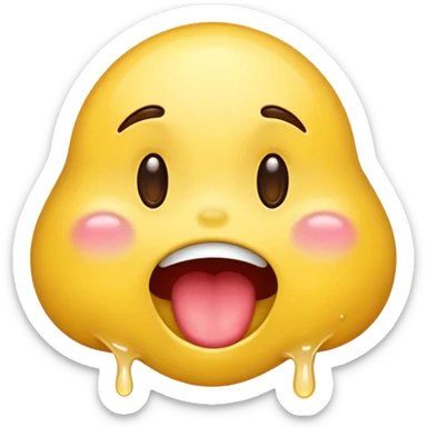 drooling emoji sticker