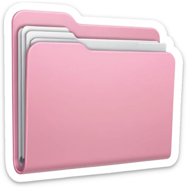 Light Pink Personal Folers sticker