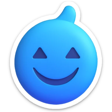 facebook verified badge, blue checkmark in a circle, 3d emoji style sticker