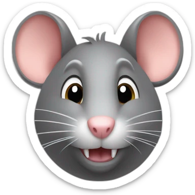 rat dans un trou sticker