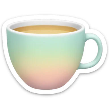 a pastel colored tea sticker