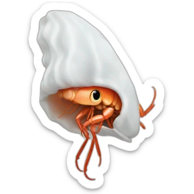 Un caca de crevette sticker