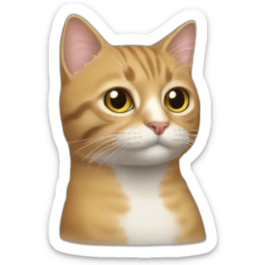 Un chat qui conduit une Ferrari sticker