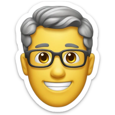 Doigt d'honneur et sourire sticker