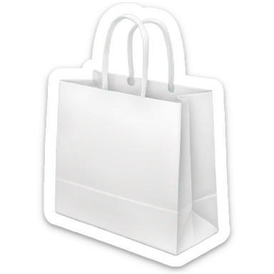 Shopping bags white  sticker