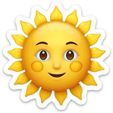 Sun  sticker