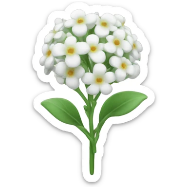 baby’s breath flower sticker