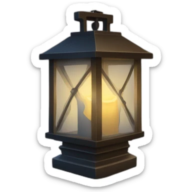 christian Lantern Light A lantern illuminating a dark path sticker