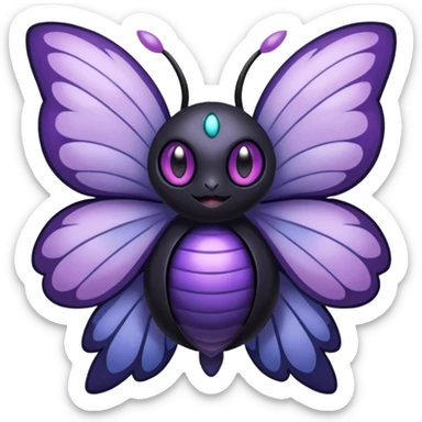 Butterfree-Lunala-Venonat-Fakémon-hybrid-creature (full body)  sticker