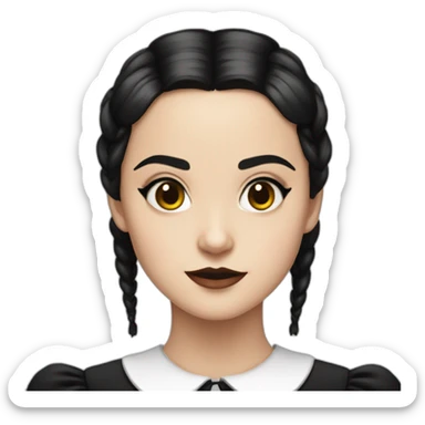 wednesday adams jena ortega sticker