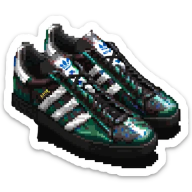 adidas sneaker shown at a 45 degree angle similar to default apple emoji sticker