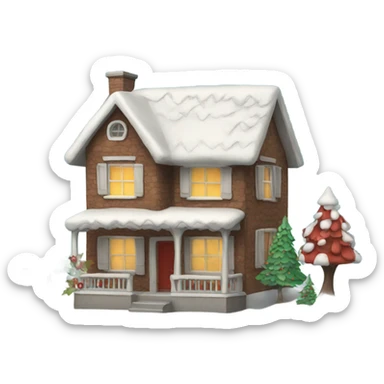 Christmas House sticker