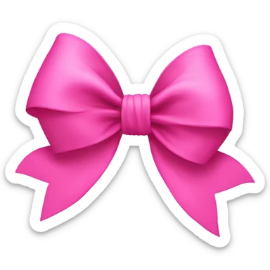 A big pink bow sticker
