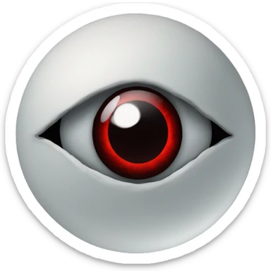 Sharingan eye on moon  sticker