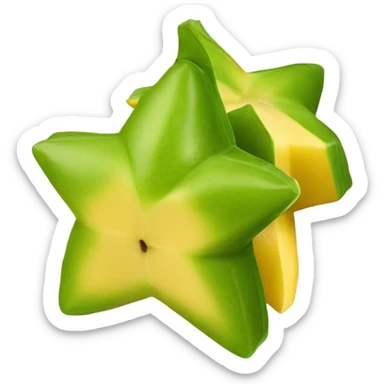 5 star fruit Carambola pieces sticker