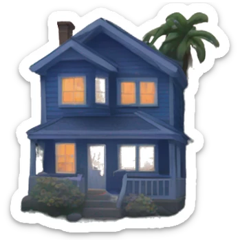 Blue hour sticker