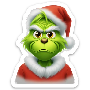cartoon grinch sticker
