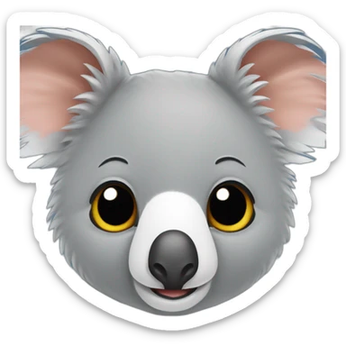 Koala cochon colibri mélanger sticker