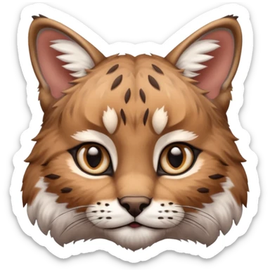 Cute bobcat sticker