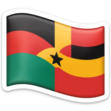 Africa-flag sticker