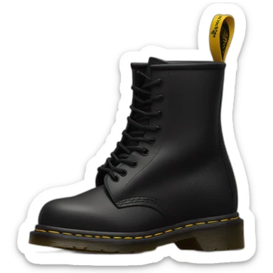 Black Dr. Martens sticker
