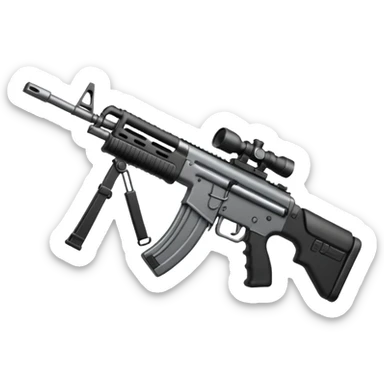 émoji avec écrit "libérez Fazer" fusil d'assaut sticker