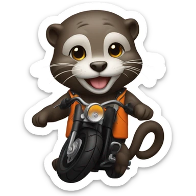 Harley Davidson Otter  sticker