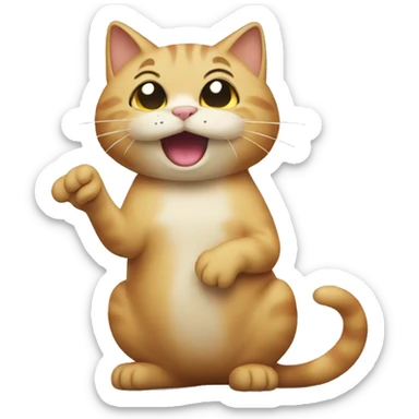 cat farting sticker