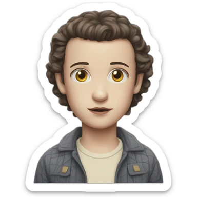 Stranger things Eleven season 1 sticker