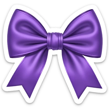 🥹purple bow sticker