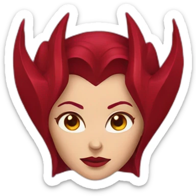 scarlet witch head sticker