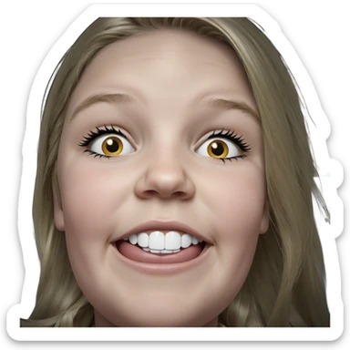 blonde girl portrait closeup sticker